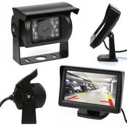 2in1 | PZ703 PZ470 | Set - 18ir 12-24v reversing camera with 4,3 "LCD TFT monitor on the leg