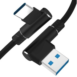 AM30 | Type-C 1M | Angled phone charging USB cable | Quick Charge 3.0 2.4A