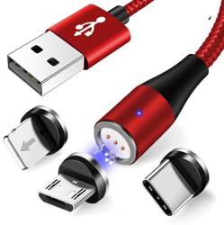 AM60 | 3in1 2M | Magnetic 5A cable for fast charging and data transfer | tip 3