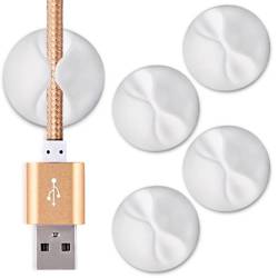 Set of 5 pieces | EH26-White | Round organizer for cables