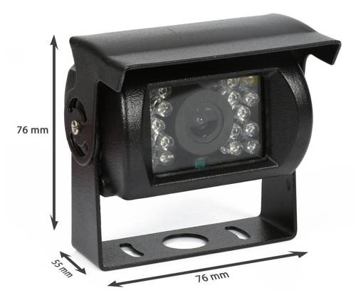 2in1 | PZ704 PZ470 | Set - a reversing camera 18IR 12-24 with folding Monitor 4.3 "TFT LCD
