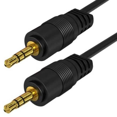 AC-1-3M-BLACK | Jack cable with a braid