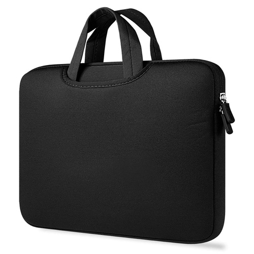 BR04 | Neoprene bag, 15.6 "laptop sleeve | handles, two side pockets | black