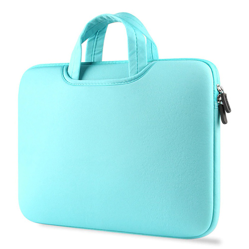 BR04 | Neoprene bag, 15.6 &quot;laptop sleeve | handles, two side pockets | blue