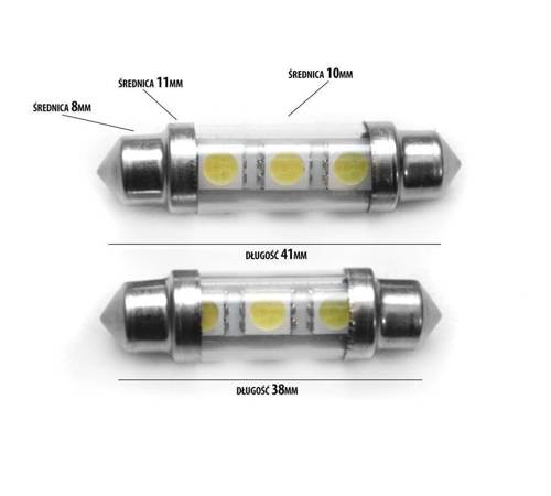 Car LED bulb C5W 3 SMD 5050
