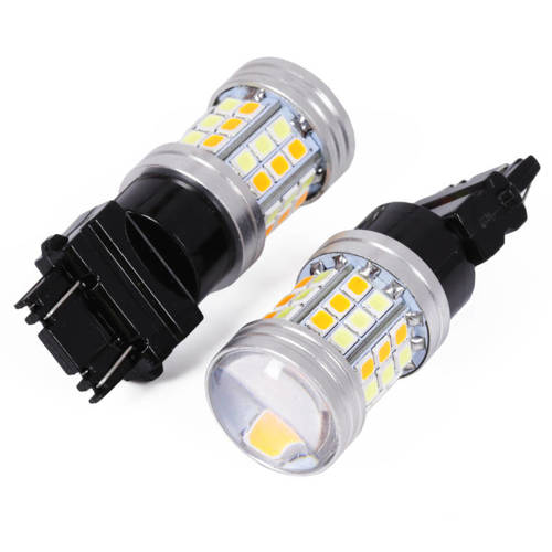 LED bulb Dual W21 / 5W 3157 45 SMD 2835 | Dual Color - White + Orange