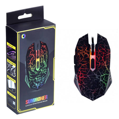 PC-M3 | Gaming computer mouse, wired, optical, USB | RGB LED backlight | 1200-4000 DPI, 6 buttons
