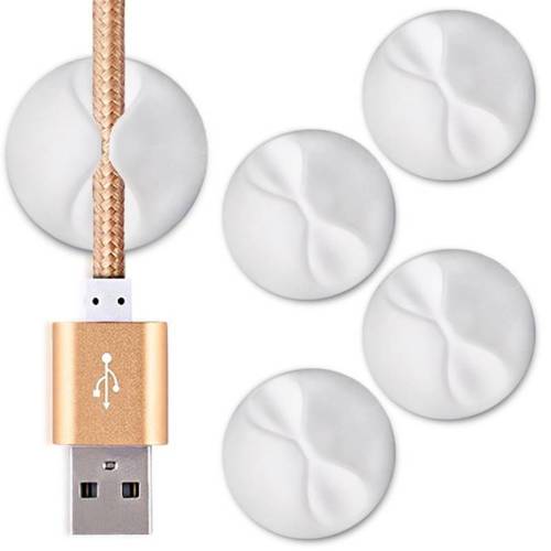 Set of 5 pieces | EH26-White | Round organizer for cables