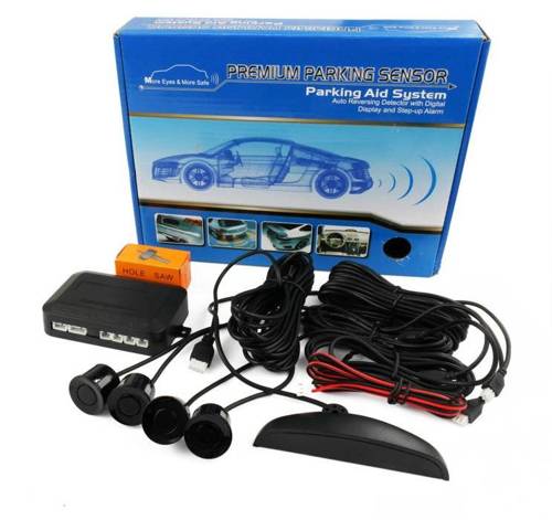 Set parking sensor with LED display and sensors in the selected color
