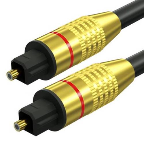 TS07-1.5-1.5M-Black | Toslink Optical cable | GOLD - gold-plated connectors | HQ