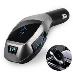 X5 | Bluetooth FM Auto Sender mit LED-Anzeige | USB-Ladegerät | LOUDSPEKERER SYSETM.