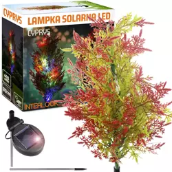 FLD-32-C | Kwiatek solarny | Ogrodowa lampa solarna LED Cyprys | 80 cm, 600 mAh