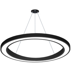 LPL-004 | Lampa sufitowa wisząca LED 80W | okrągła | aluminium | CCD niemrugająca | Φ120x6