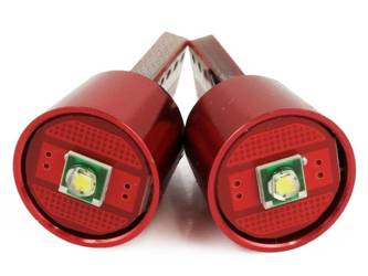 Żarówka samochodowa LED W5W T10 1 SMD CREE CANBUS RED