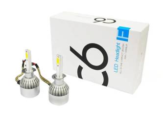 Zestaw żarówek LED H1 C6 COB BridgeLUX™ 7600 lm