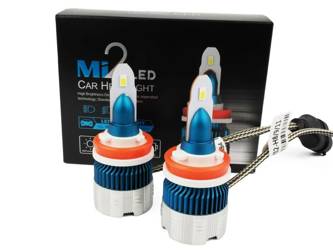 Zestaw żarówek LED H9 H11 Mi2 FLIP CSP 56W
