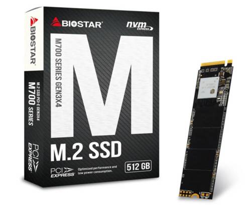 Dysk SSD Biostar M700 M.2 NVMe PCI-E x4 Gen3 512GB BOX