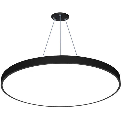 LPL-005 | Lampa sufitowa wisząca LED 100W | okrągła pełna | aluminium | CCD niemrugająca | Φ100x6