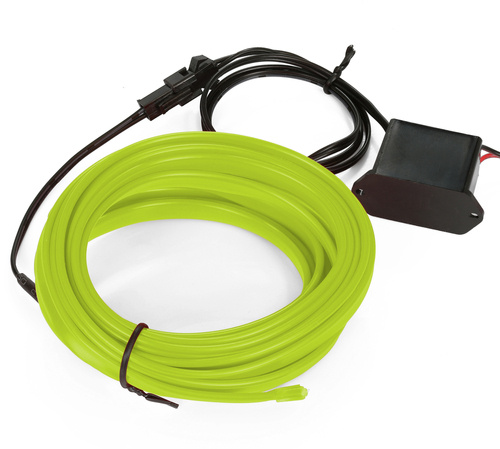 Zestaw El Wire Różowy 1M - Światłowód Ambient Light EL Wire z odzielnym inverterem 12V