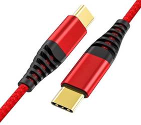AP-42-1M-Typ-C-Röd | USB-C till USB-C-kabel | 1M