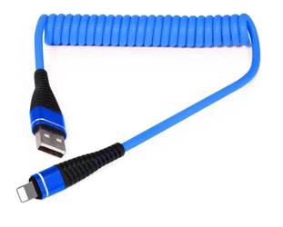 AM32 | Блискавка 1М | Спіральний USB кабель для зарядки телефону | Quick Charge 3.0 2.4A