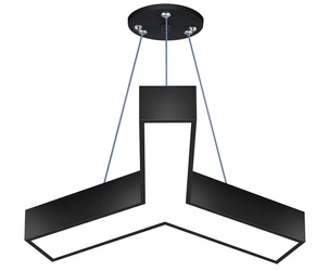 LPL-001 | Підвісний світлодіодний стельовий світильник 20W | Форма Y | алюміній | CCD не блимає | Φ60x10x6