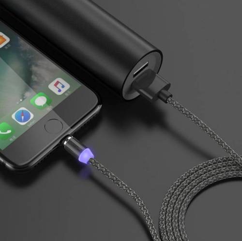 AM23 | 3в1 2М | Магнітний USB-кабель для зарядки телефону | Quick Charge 3.0 2.4A