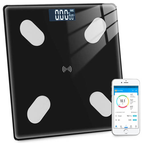 NS-BT1 | Bluetooth інтелектуальні ваги для ванної кімнати з термометром | Світлодіодний дисплей