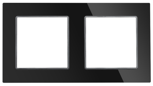 SC80-2 | Подвійна рамка для вкладишів F60| Чорне загартоване скло